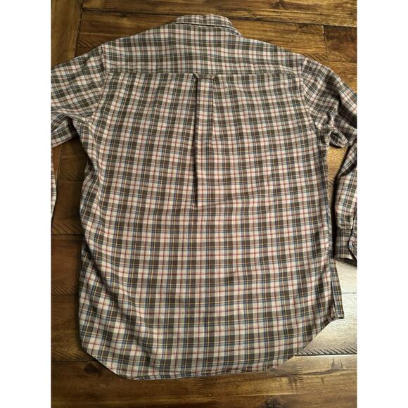 Pendleton Mens Canterbury Plaid Long Sl Button Shirt Pima Ctn Wool Bl MEDIUM - Picture 7 of 8